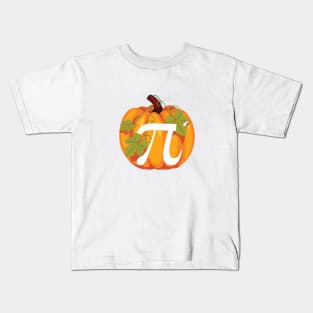 Pi Pumpkin Math Geek Teacher Thanksgiving Kids T-Shirt